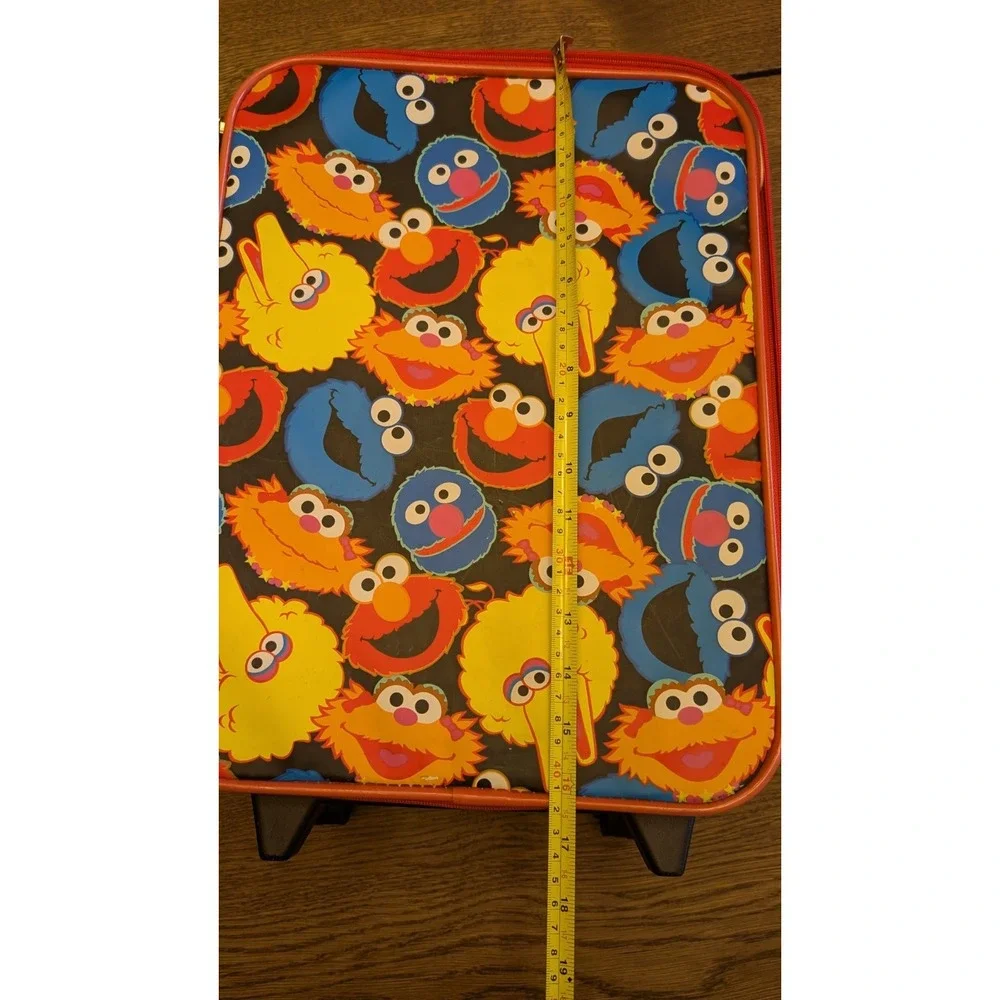 Sesame Street Suitcase, Overnight Bag, Carry On, Elmo, Cookie Monster, Big Bird